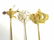 COLLECTION OF 10 STICK PINS W/ GOLD OPAL ETC - 2
