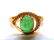 CHINESE GOLD VERMEIL GREEN JADEITE LADIES RING
