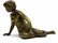 CLASSICAL NUDE MAIDEN AUSTRIAN GILT BRONZE - 2