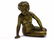 CLASSICAL NUDE MAIDEN AUSTRIAN GILT BRONZE - 3