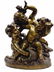 RAPHAEL PEYRE - BATAILLE DES FLEURS GILT BRONZE GROUP