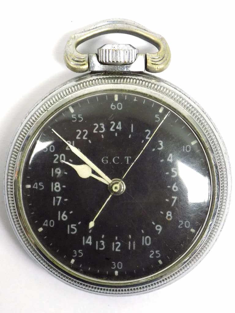 HAMILTON GCT MILITARY ISSUED 22 JEWEL POCKET WATCH (1 of 4)