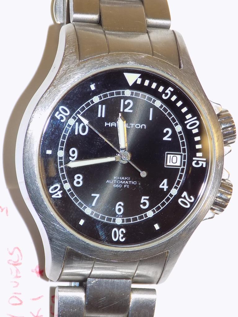 HAMILTON KHAKI AUTOMATIC NAVY DIVERS WRISTWATCH (1 of 5)