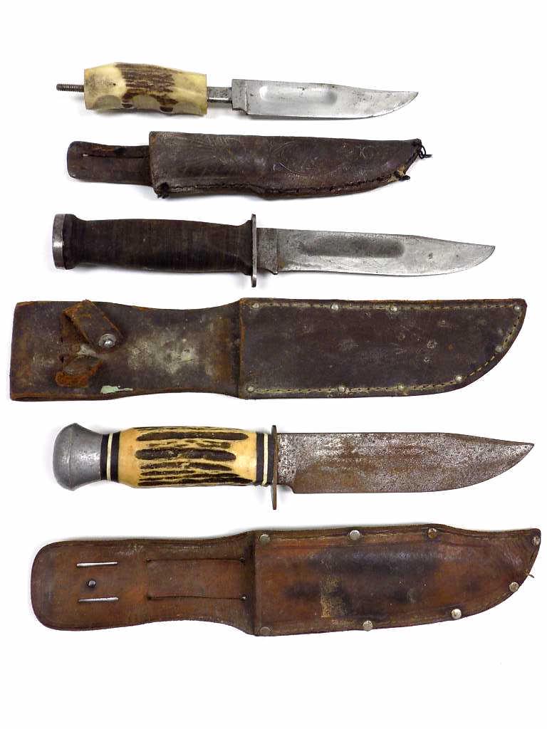 VINTAGE MILITARY / HUNTING KNIFE LOT (1 of 5)