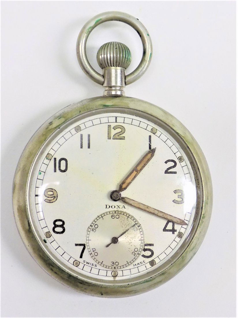 DOXA GSTP MILITARY POCKET WATCH SWISS MOVEMENT (1 of 3)