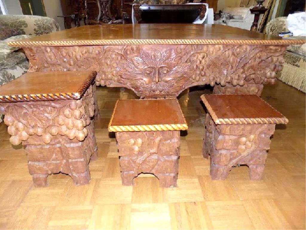 MOROZ - MYTHS OF ANCIENT GREECE CARVED TABLE (1 of 4)