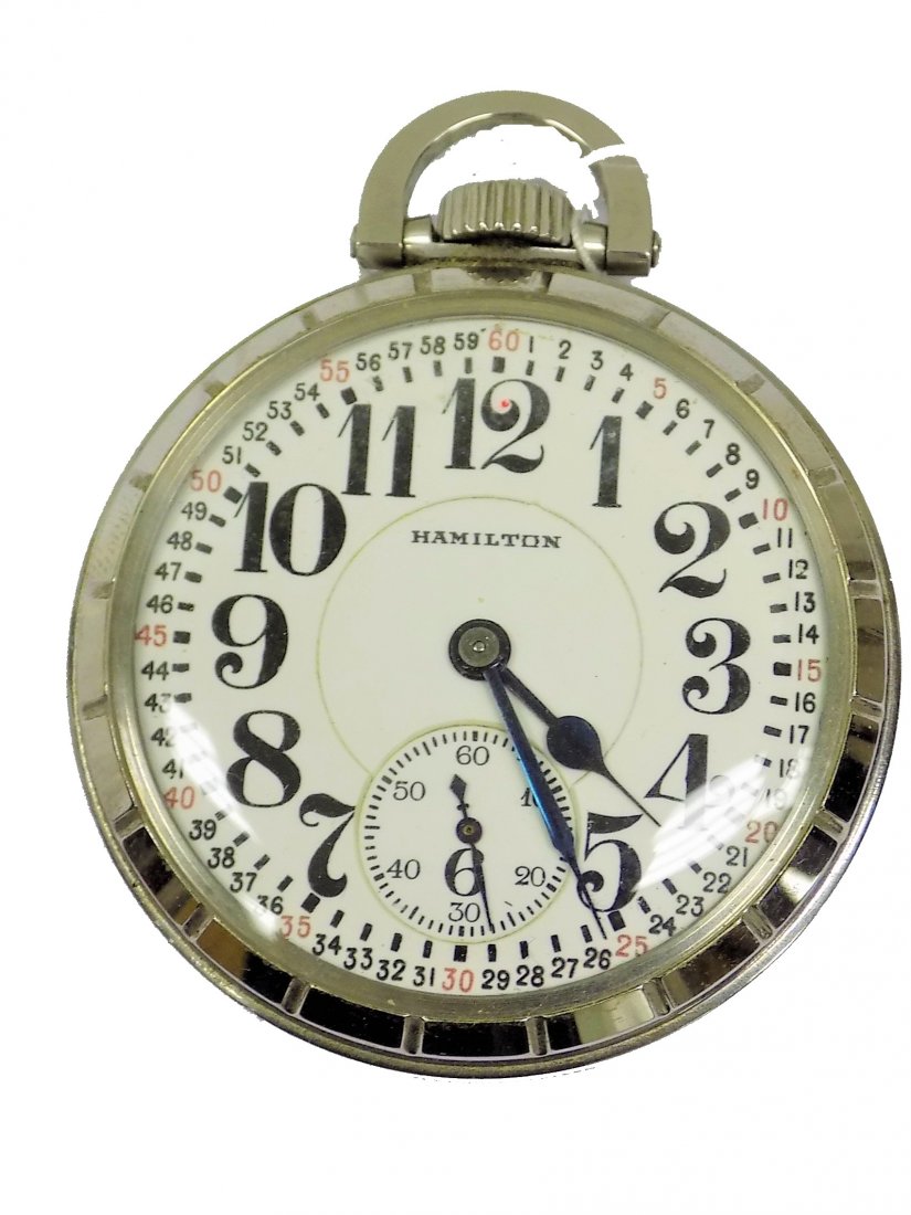 HAMILTON 992 DOUBLE ROLLER 21 JEWEL POCKET WATCH Mar 07, 2020 Great