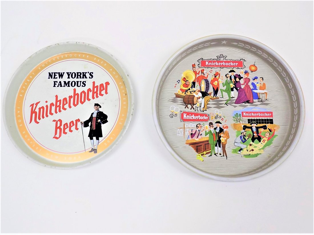2 KNICKERBOCKER BEER ADVERTISING TRAYS (1 of 7)