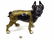 HUBLEY COLD PAINTED CAST IRON BOSTON TERRIER DOG