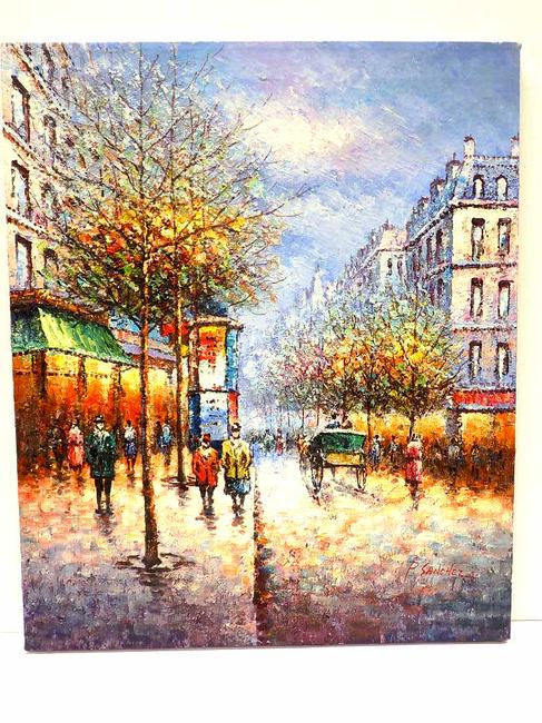 SANCHEZ - CITY STREET SCENE PAINTING (1 of 3)