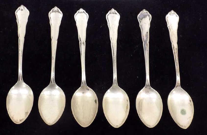 HERMANN BEHRND 800 SILVER TABLE SPOON SET (1 of 1)