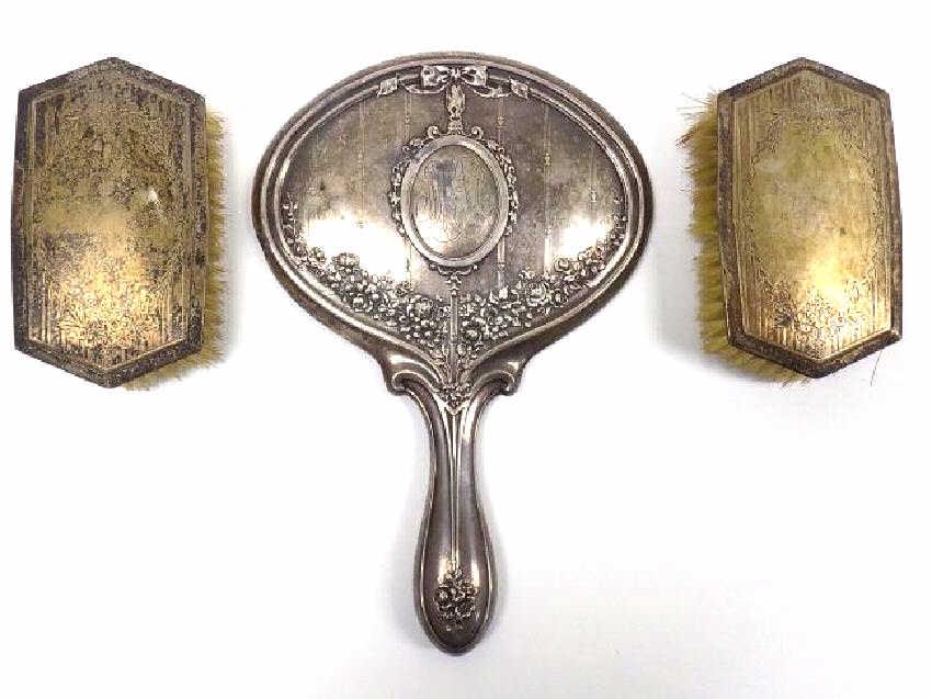 FANCY VICTORIAN STERLING SILVER VANITY ITEMS (1 of 5)