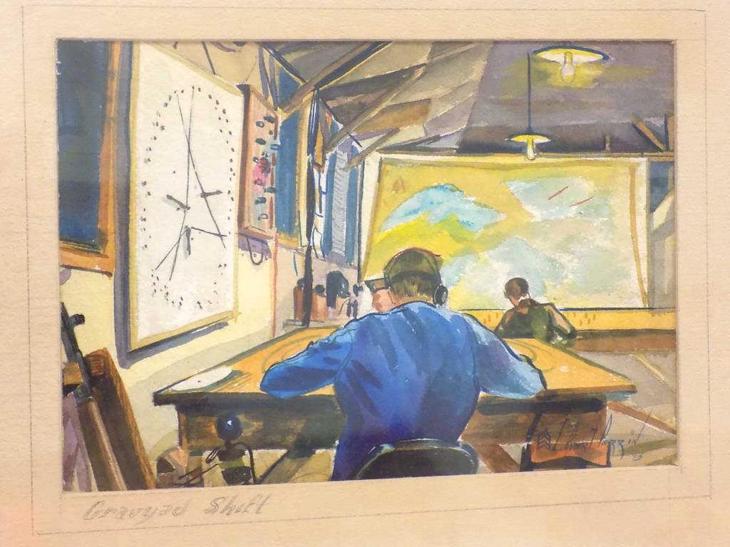 C. ROBERT PERRIN MILITARY WATERCOLOR ILLUSTRATION (1 of 2)