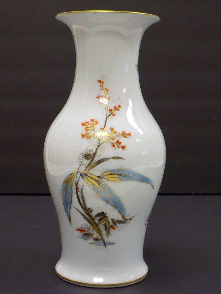 ROSENTHAL SIGNED GILT PAINTED FLORAL VASE (1 of 4)