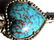 SOUTHWESTERN SILVER TURQUOISE HEART ARROW BROOCH - 2