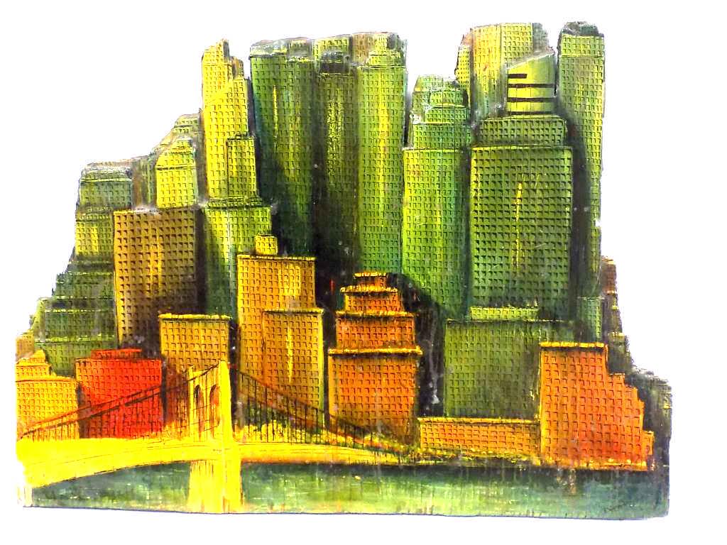 DEVITO - MIDCENTURY NEW YORK CITY 3D PAINTING (1 of 3)