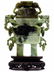 MAGNIFICENT CHINESE TAOTIE DRAGON JADE CENSER - 7