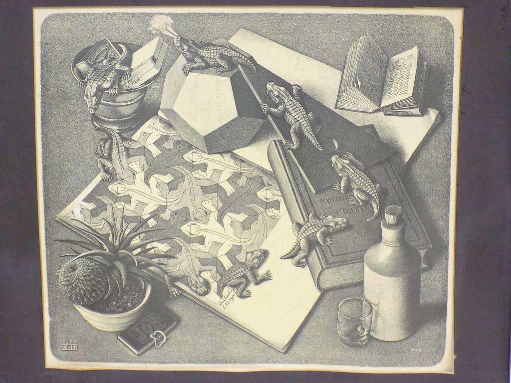 M.C. FISHER - LIZARDS TO ALLIGATORS LITHOGRAPH (1 of 7)