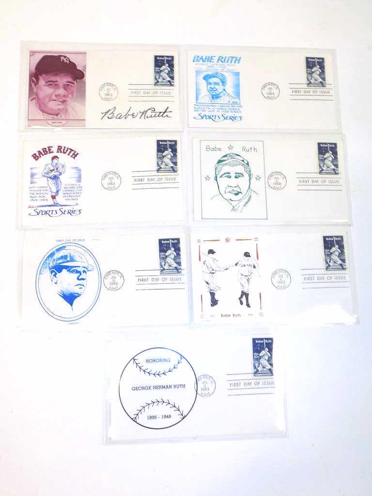 BABE RUTH BASEBALL FIRST DAY ISSUE COLLECTION (1 of 3)