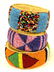 GROUP OF 3 ARTISAN MADE AFRICAN BANGLE BRACELETS