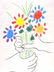 PICASSO - BOUQUET DE FLEURS LITHOGRAPH 1958 - 2
