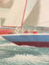 PASKHAM ? - SAILBOATS HAND COLORED LITHOGRAPH - 2