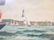 PASKHAM ? - SAILBOATS HAND COLORED LITHOGRAPH - 3