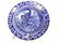 BLUE BIRD ART POTTERY SLIPWARE BOWL - SIGNED