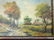 PAIR SMALL LANDSCAPE PAINTINGS SIGNED ILLEGIBLY - 3