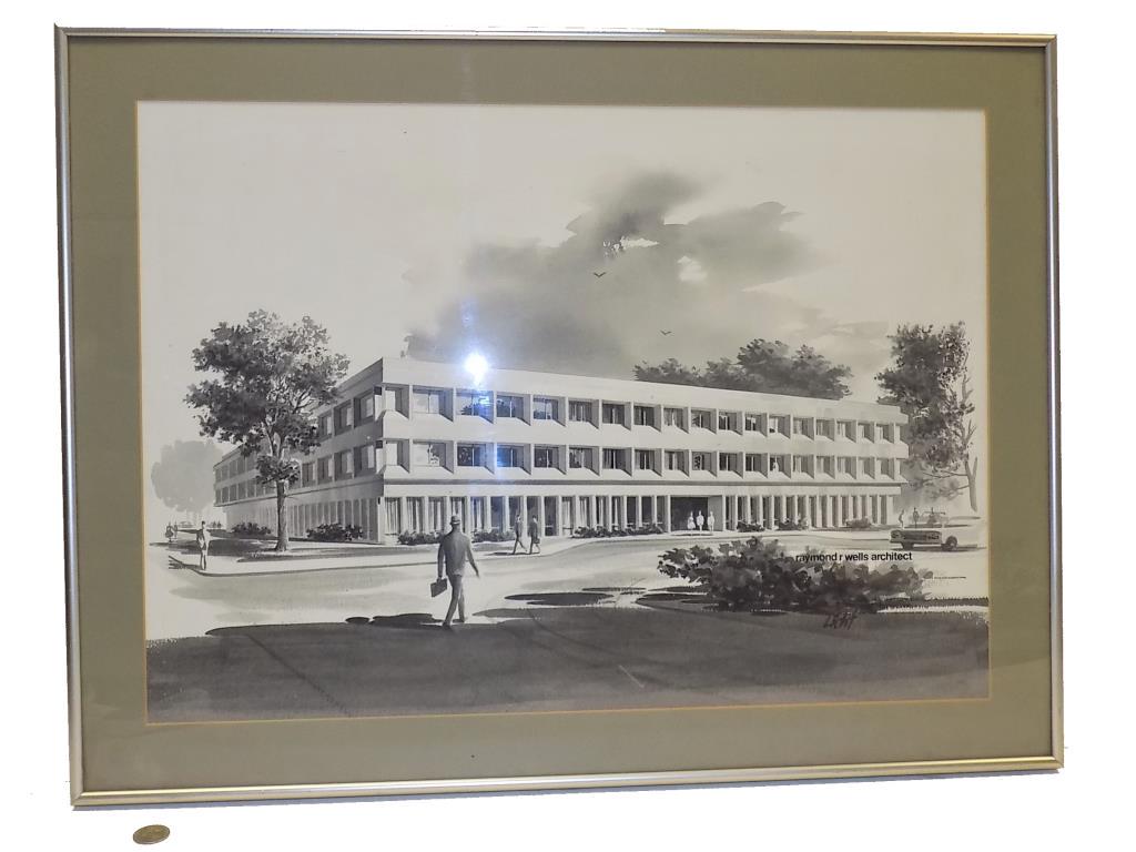 GEORGE A LICHT - MODERN ARCHITECTURAL WATERCOLOR (1 of 4)