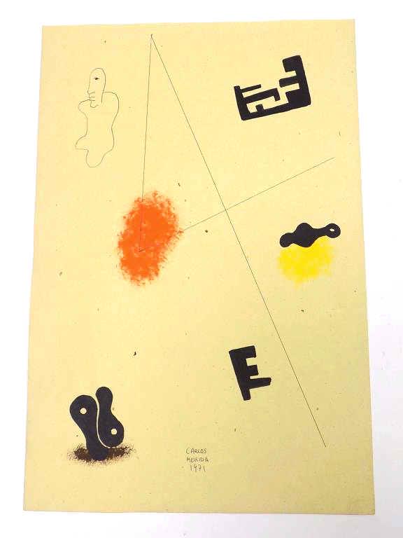 CARLOS MERIDA - ABSTRACT MIXED MEDIA PAINTING (1 of 7)