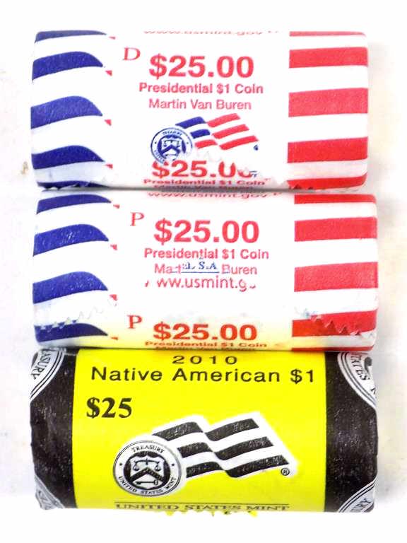 2008 MARTIN VAN BUREN & NATIVE AMERICAN DOLLARS (1 of 2)