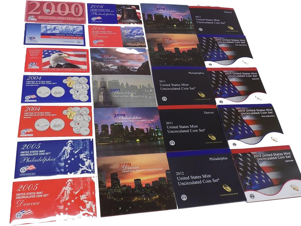 U.S. MINT UNCIRCULATED COINS LOT 2000-2013 MIXED (1 of 5)
