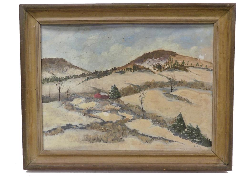 ALEXANDER RAU - COUNTRY LANDSCAPE PAINTING (1 of 3)