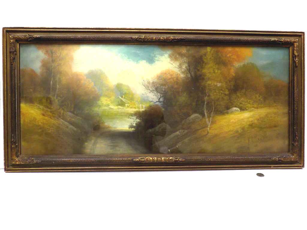 MARTIN ? - HUDSON VALLEY SCHOOL LANDSCAPE PAINTING (1 of 3)