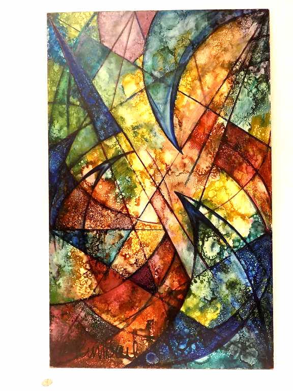 KIMBALL - MODERNIST ABSTRACT PAINTING (1 of 2)