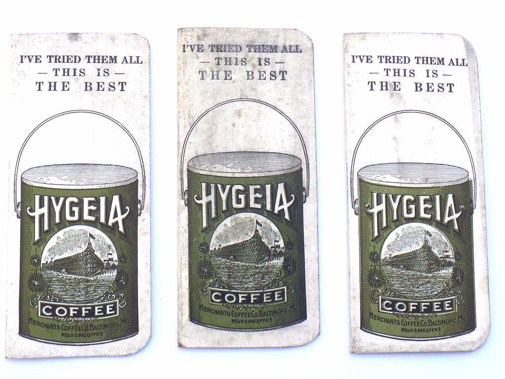 1924 HYGEIA COFFEE ADVERTISING BOOK OF PINS LOT (1 of 4)