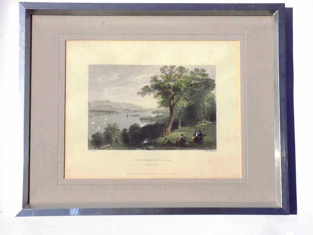 BARTLETT - VIEW HYDE PARK HUDSON RIVER ENGRAVING (1 of 4)