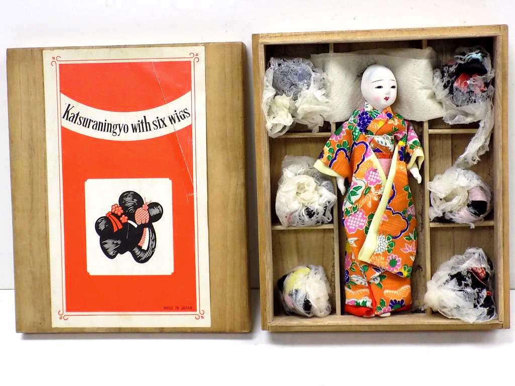 JAPANESE KATSURANINGYO DOLL & WIG SET (1 of 3)