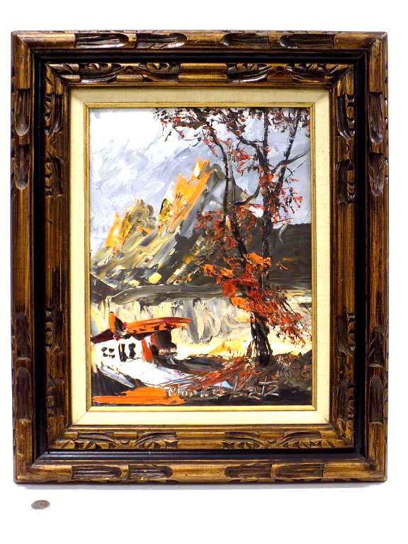 MORRIS KATZ - FALL CATSKILL MOUNTAINS PAINTING (1 of 3)