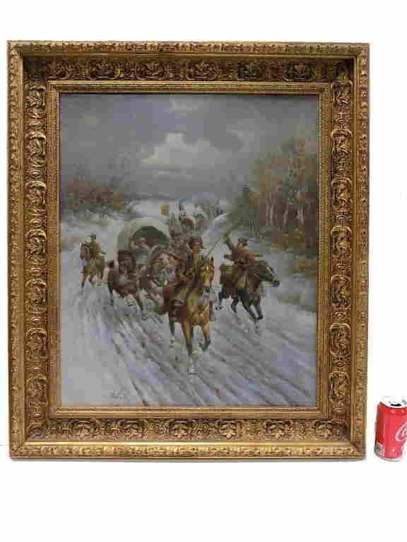KONSTANTIN STOILOV - SIBERIAN CONVOY PAINTING