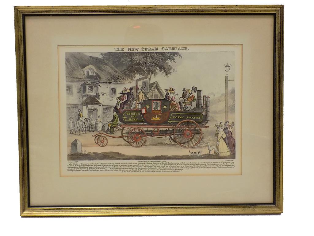 MORTON - THE NEW STEAM CARRIAGE LITHOGRAPH (1 of 4)