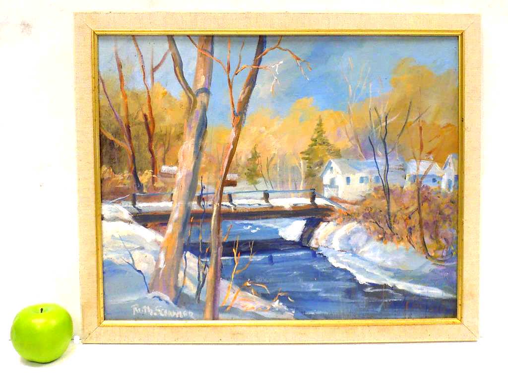 SCHUYLER - COUNTRY WINTER LANDSCAPE PAINTING (1 of 3)