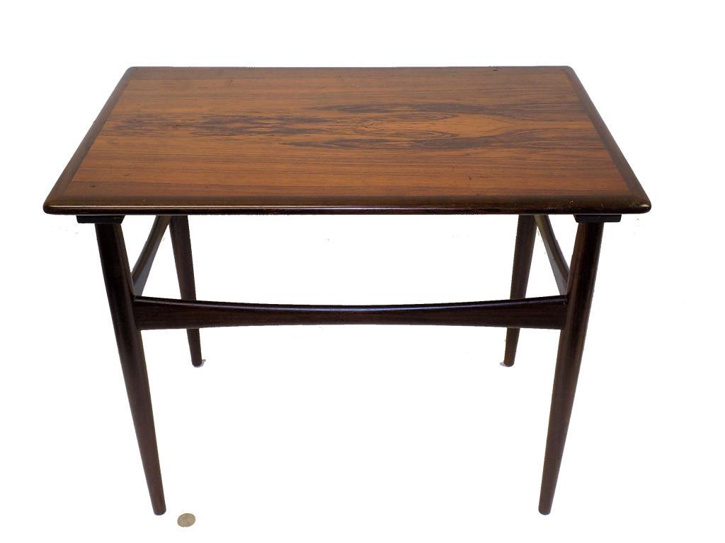 MIDCENTURY MODERN DIMINUTIVE ROSEWOOD TABLE (1 of 4)