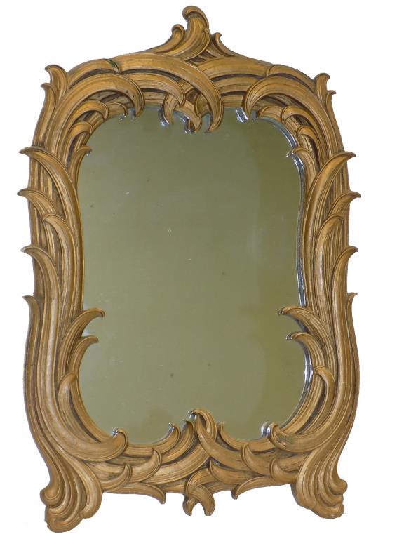 VICTORIAN ACANTHUS GILT LOOKING GLASS (1 of 3)