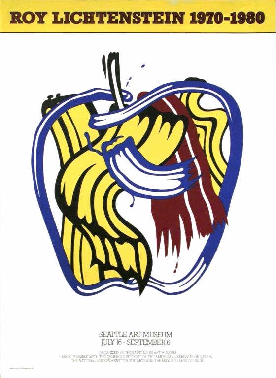 LICHTENSTEIN WHITNEY MUSEUM ART EXHIBITION POSTER (1 of 1)