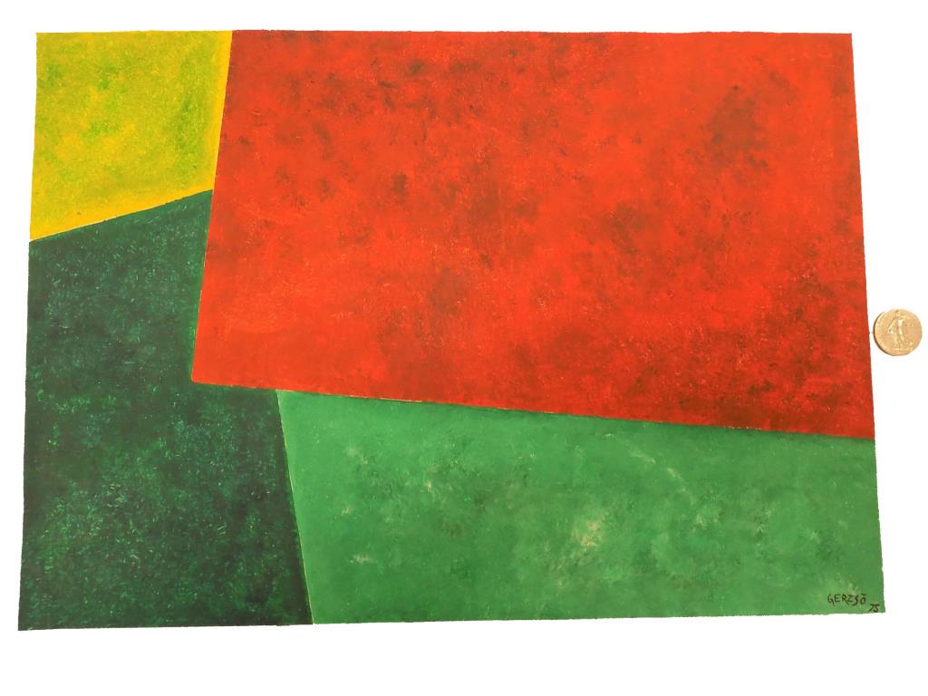 GUNTHER GERZSO - ABSTRACT WATERCOLOR (1 of 2)