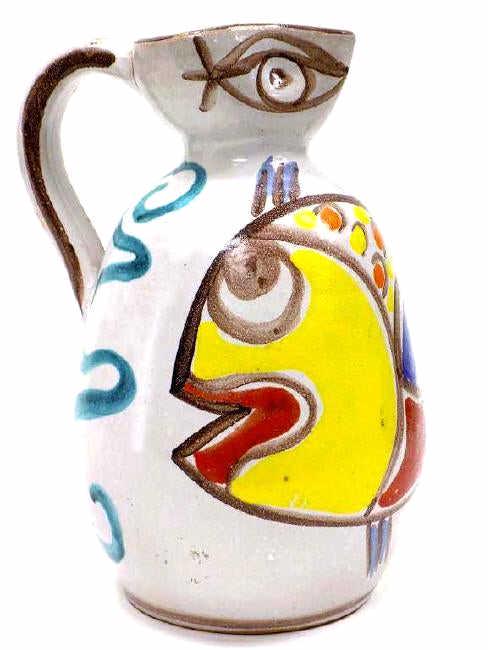 DESIMONE PICASSO STYLE POTTERY PITCHER (1 of 4)