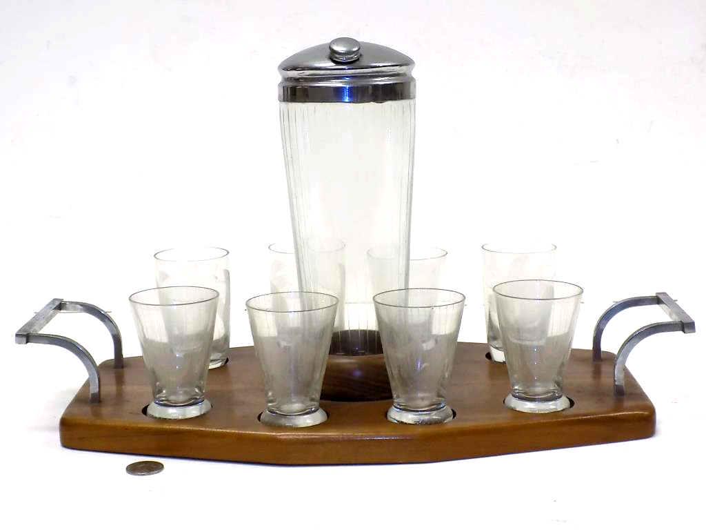 MIDCENTURY MODERN TEAK COCKTAIL SET (1 of 4)