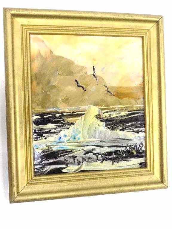 MORRIS KATZ - OCEAN SEAGULLS PAINTING (1 of 3)